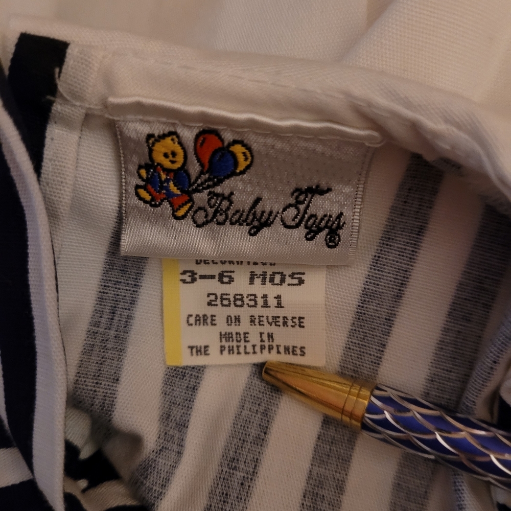 EUC Baby Toys Sailor Dress 3-6M Bow Stars Bloomers - Picture 10 of 10